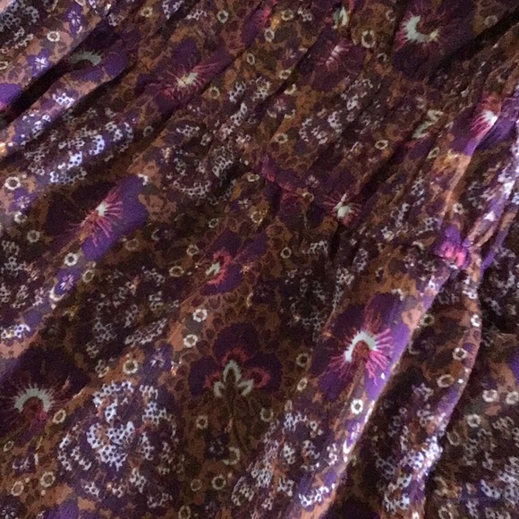 House of Harlow tiered boho dress with scattered metallic threading, size 4, NWT - Picture 8 of 15